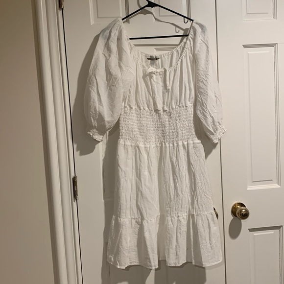 Boston Proper Dresses & Skirts - Boston Proper White Peasant Style Dress